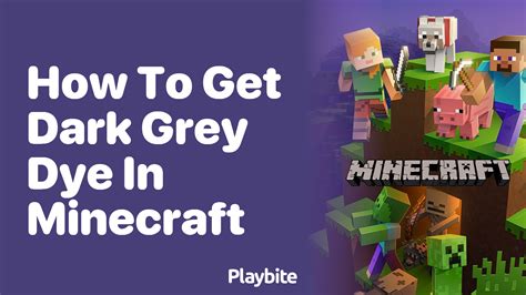 The Ultimate Guide: Unlocking Dark Grey In The World Of Minecraft Dyes