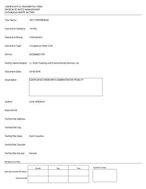 Fillable Online LASERFICHE FILE TRANSMITTAL FORM Fax Email Print