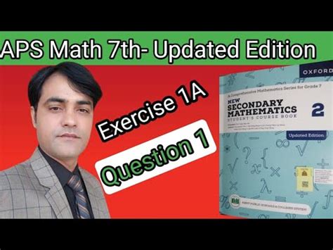 Exercise A Question Ii Aps Maths Th Ii New Secondary Mathematics