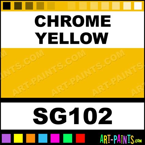 Chrome Yellow Solid Airbrush Spray Paints - SG102 - Chrome Yellow Paint, Chrome Yellow Color ...