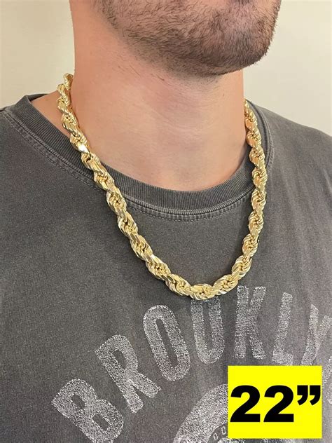 Mens Rope Chain Necklace Best Sale Bellvalefarms