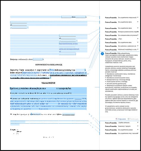 Odpowiedź na reklamację z tytułu gwarancji rękojmi Pomoc Prawnika