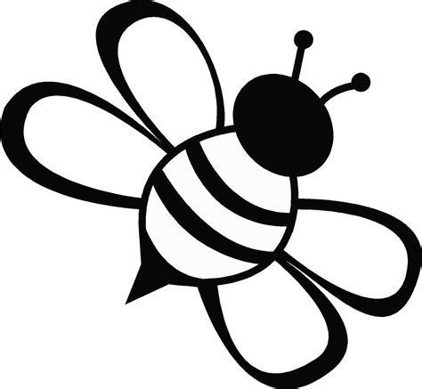 Bee Line Drawing Clipart Best