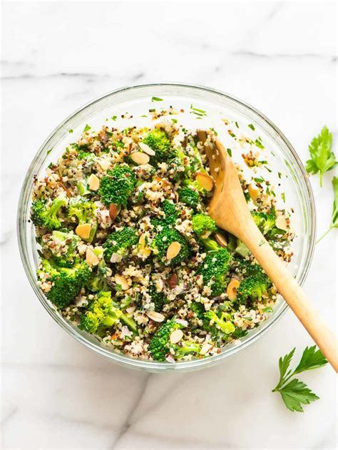 Broccoli Quinoa Salad With Creamy Lemon Dressing WellPlated