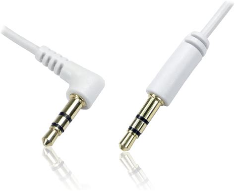 Cdl Tts Raw Micro Stereo Jack Plug Male Right Angle Cable White