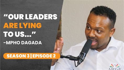 S03 E02 South African Politics Series Part 1 With Mpho Dagada Arise