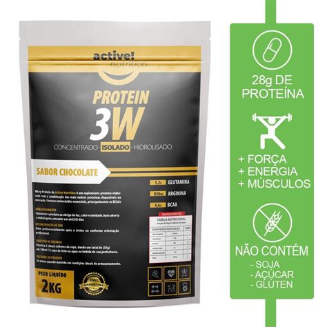 Whey W Concentrado Isolado Hidrolisado Active Kg Centauro