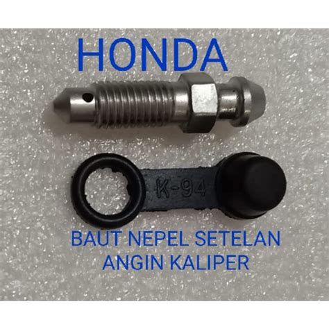 Jual BAUT NEPEL BAUT SETELAN PEMBUANGAN ANGIN KALIPER KEPALA BABI HONDA