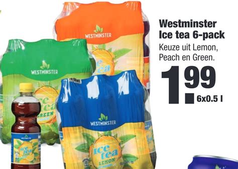 Westminster Ice Tea Pack Aanbieding Bij Aldi