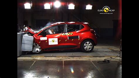 Renault Clio Crash Test Euro Ncap רנו קליאו במבחן בטיחות Youtube