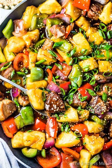 Pineapple Pork Stir Fry 25 Minute Recipe The Endless Meal