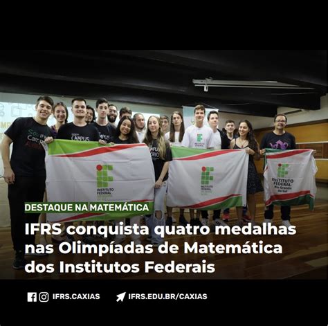 IFRS conquista quatro medalhas na segunda fase Olimpíada de Matemática