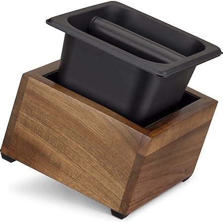 Amazon Espresso Knock Box Premium Wood Coffee Knock Box With