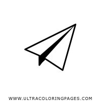 Dibujo De Avion De Papel Para Colorear - Ultra Coloring Pages