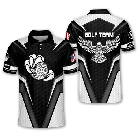 American Flag Eagle Golf Polo Shirt , Personalized Golf Polo Shirts