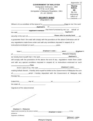 security bond   template pdffiller