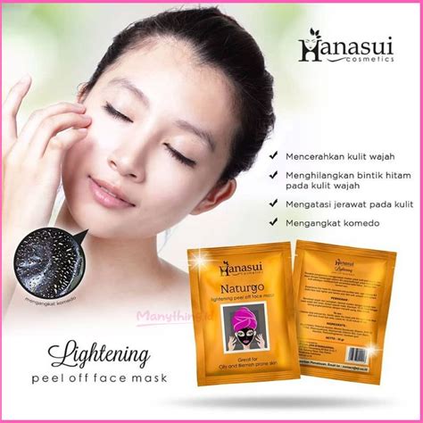 Jual Hanasui Naturgo Peel Off Mask Black BPOM Hanasui Naturgo