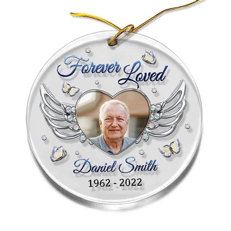 Personalized Ornament Memorial Angel Wing Jewelry Style Gift