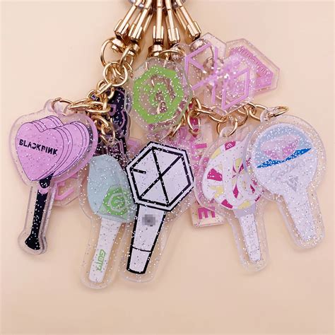 Cute Kpop Acrylic Keychain Blackpink Got Izone Seventeen Twice Rose