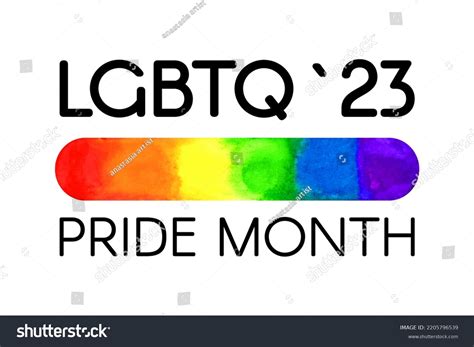 Lgbtq 2023 Pride Month Logo Vector Stock Vector Royalty Free 2205796539 Shutterstock