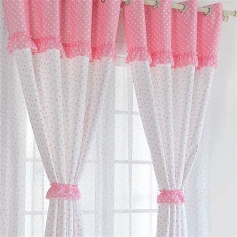 Pink and white curtains in Furniture Ideas | DeltaAngelGroup ...