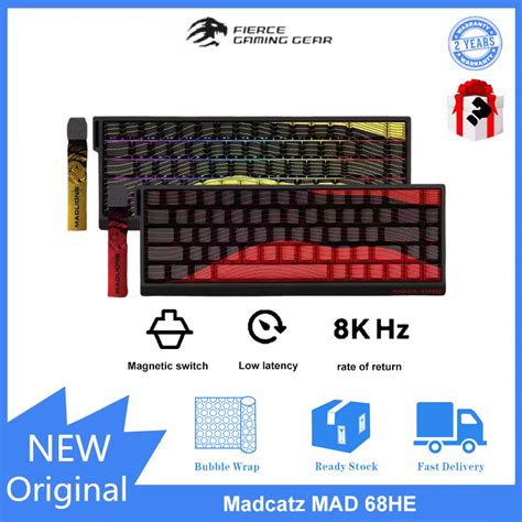 Madcatz MAD HE Wired E Sports Magnetic Axis Hot Swappable Mechanical Keyboard Shopee Singapore