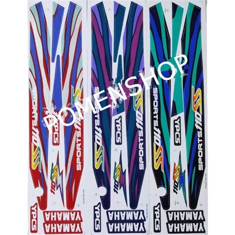 Yamaha Sport Ss Body Sticker Badan Strike Stripe Stiker Shopee