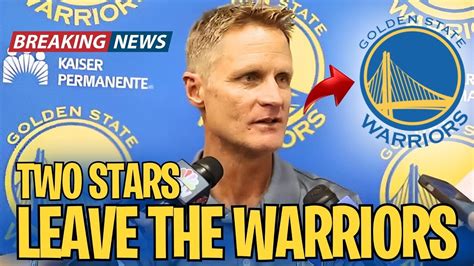 Breaking News Warriors Two Stars Say Goodbye To The Warriors Golden