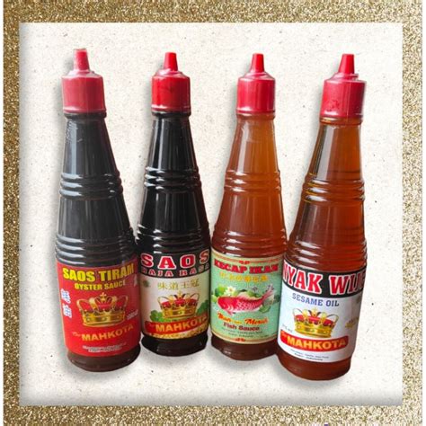 Jual Minyak Wijen Raja Rasa Saus Tiram Kecap Ikan Mahkota 275 Ml