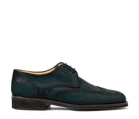 Pakerson Pisa Derby Blue Handmade Italian Shoes