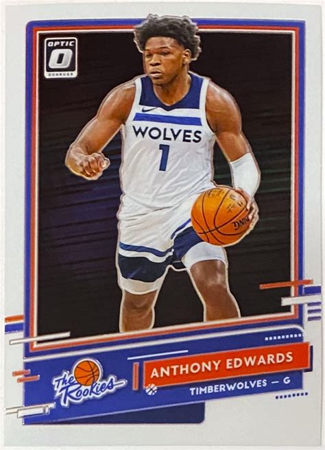 Anthony Edwards Panini Donruss Optic Basketball Minnesota