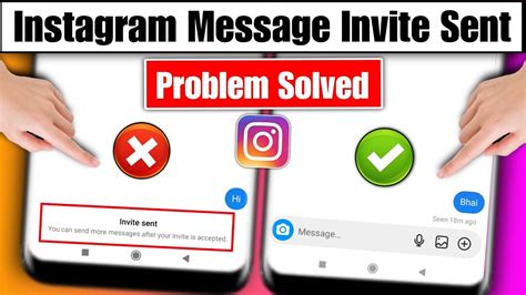 Instagram Invite Sent Problem Instagram Invite Message Problem