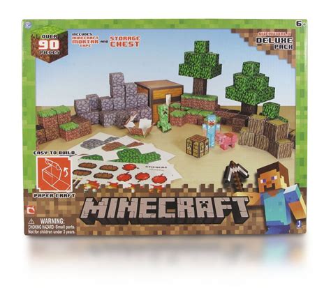 Minecraft Juego Armable En Papel Overworld Deluxe Pc