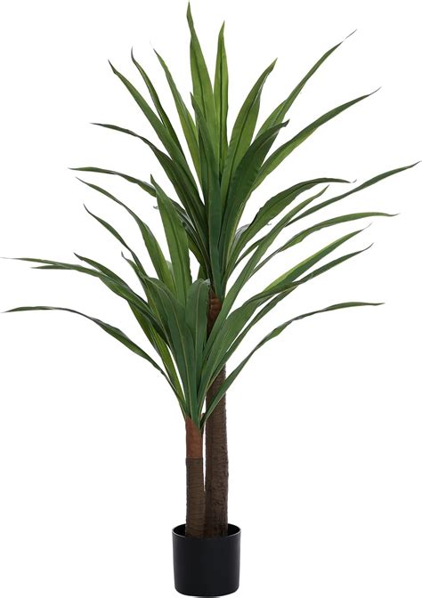 FLOWORLD Dracaena Planta de interior sintética de 4 pies de alto