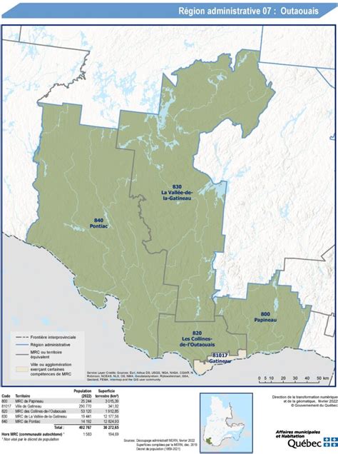 Carte De Loutaouais