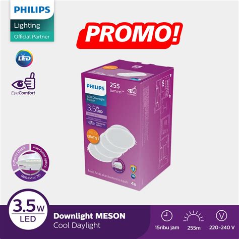 Jual Philips Lampu Downlight Led Meson Multipack W K