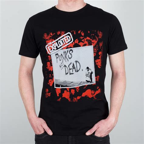 The Exploited Punks Not Dead Mens Black T Shirt