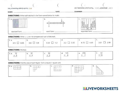 Brigance Math Assessment Free