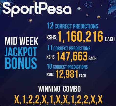 Congratulations Sportpesa Midweek Jackpot Winners Bonuses And Results