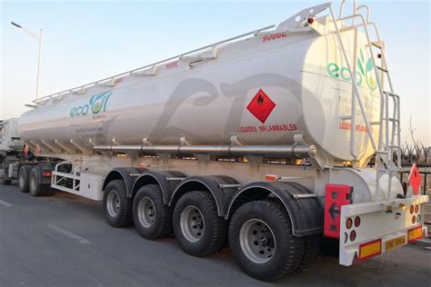 4 Axles 54000liters 6 Compartments Oil Tank Fuel Semi Trailers