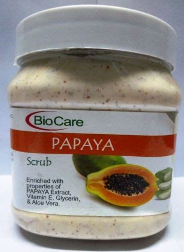 Shop Biocare Papaya Gel Scrub Face And Body Massage Scrub Ml