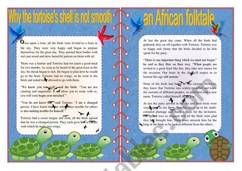 Traditional Stories An African Folktale Esl Worksheet By Vebvibes