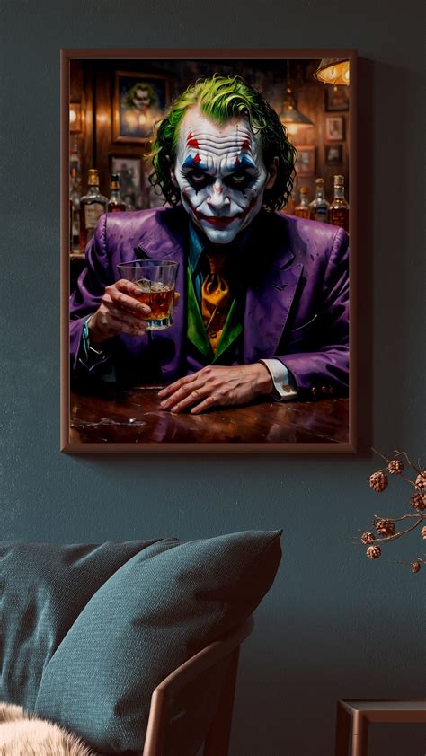 Printable Joker Wall Art Joker Poster Printable Joker Superhero Comic