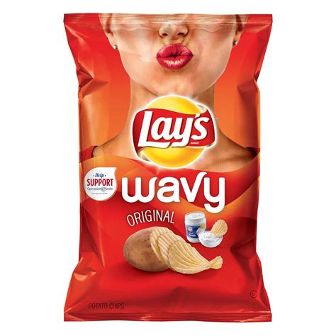 Wavy Potato Chips Original 8 Ounce