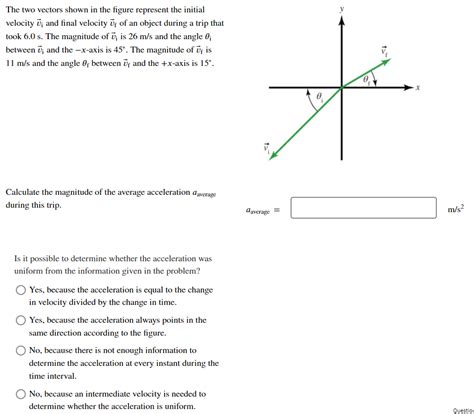 Solved The two vectors shown in the figure represent the | Chegg.com 
