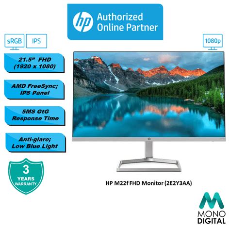 HP Monitor FHD M22F Monitor 21 5 IPS 5MS GTG 75Hz AMD FreeSync