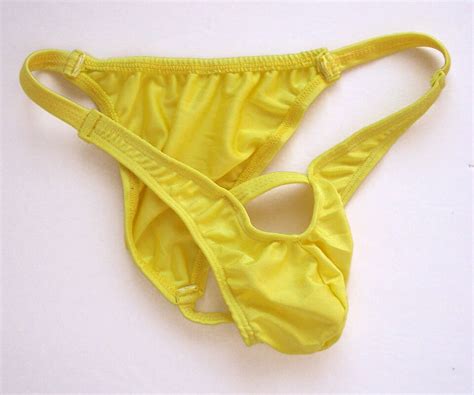 K443 Mens Sexy Swimsuit Tricot String Bikini Bulge Contoured Pouch Low Rise EBay