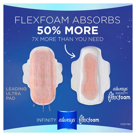 Always Infinity Size 4 Overnight Pads With Wings Always®