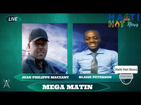 Live JOUNAL KREYÒL MEGA Matin 09 Janvier 2024 RADIO MEGA HAITI HOT