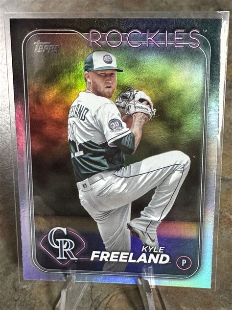 Topps Series Kyle Freeland Rainbow Foil Colorado Rockies Ebay